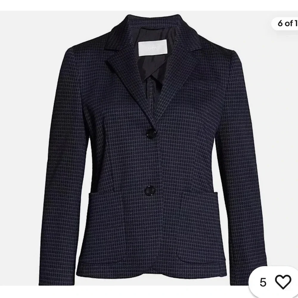Hugo Boss Jandira Blazer Jacket Coat Suit Women's Size M Medium Blue $545 NWT